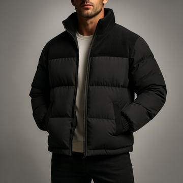 Chaqueta Acolchada de Invierno – Estilo Premium y Forro de Pana