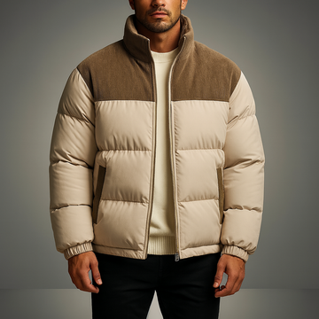 Chaqueta Acolchada de Invierno – Estilo Premium y Forro de Pana