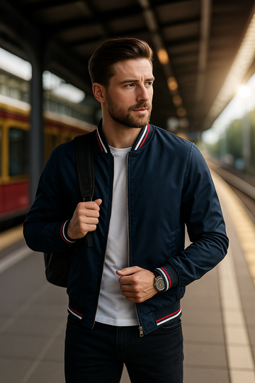Chaqueta Bomber para Hombre – Estilo Urbano