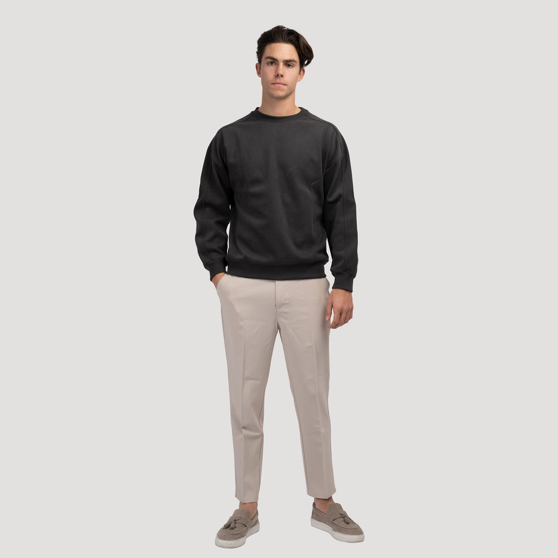 ANDONG - Pantalones Slim Fit de Lino