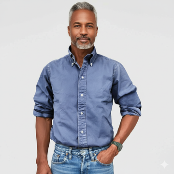 Camisa Clásica para Hombre – Tejido Premium y Acabado Elegante
