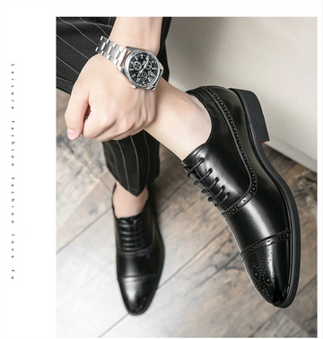 Versalles | Zapato Oxford Brogue de Cuero para Hombre
