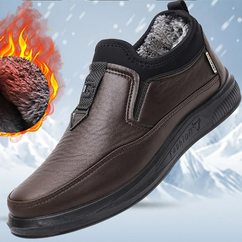 Botas de Invierno para Hombre con Forro de Terciopelo y Algodón Grueso