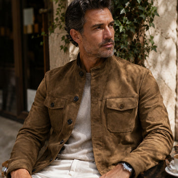 Chaqueta de Cuero Suede – Estilo Vintage Premium