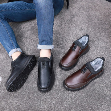 Botas de Invierno para Hombre con Forro de Terciopelo y Algodón Grueso